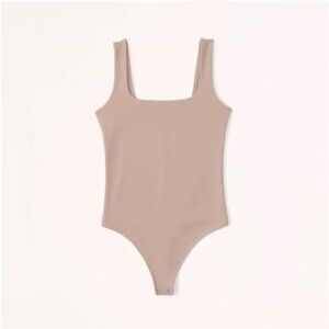 Abercrombie & Fitch Tan Bodysuit One Piece